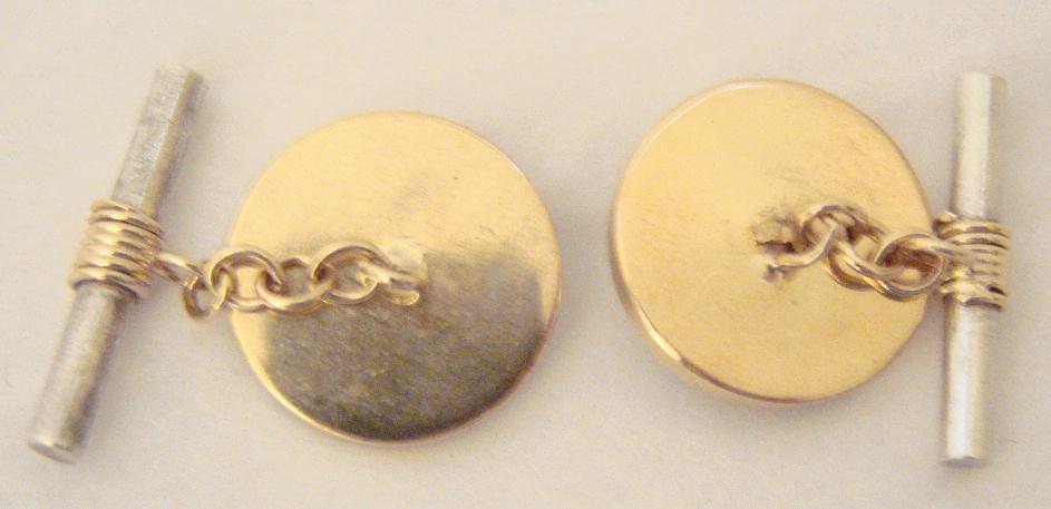 SILVER & GOLD CUFF LINKS