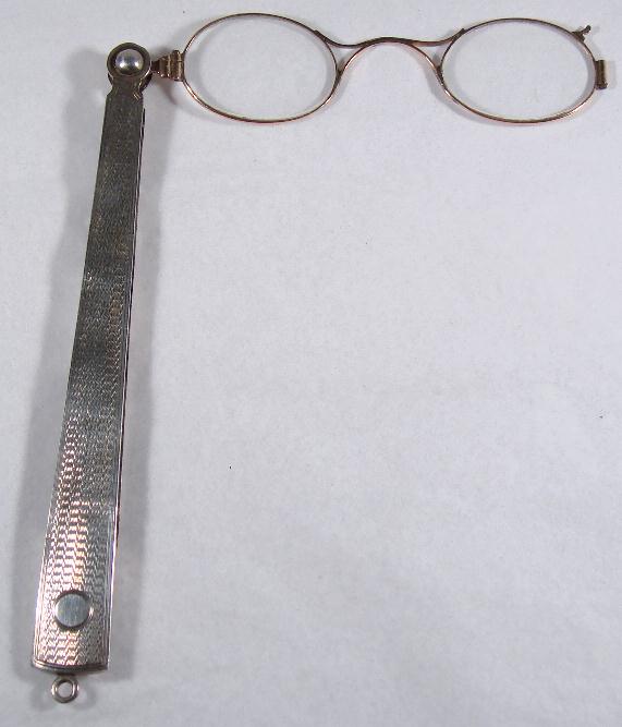 ENGLISH STERLING & GOLD LORGNETTE