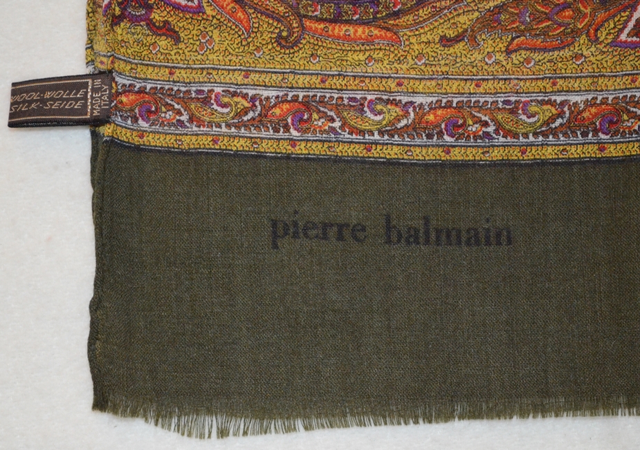 PIERRE BALMAIN SCARF WOOL & SILK