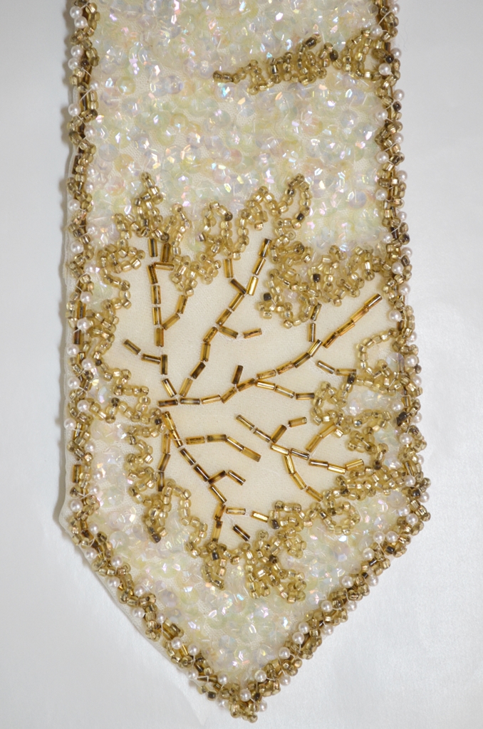 VINTAGE FANCY SEQUIN & BEADED TIE