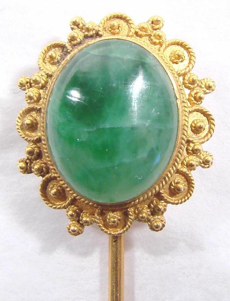 JADE STICK PIN