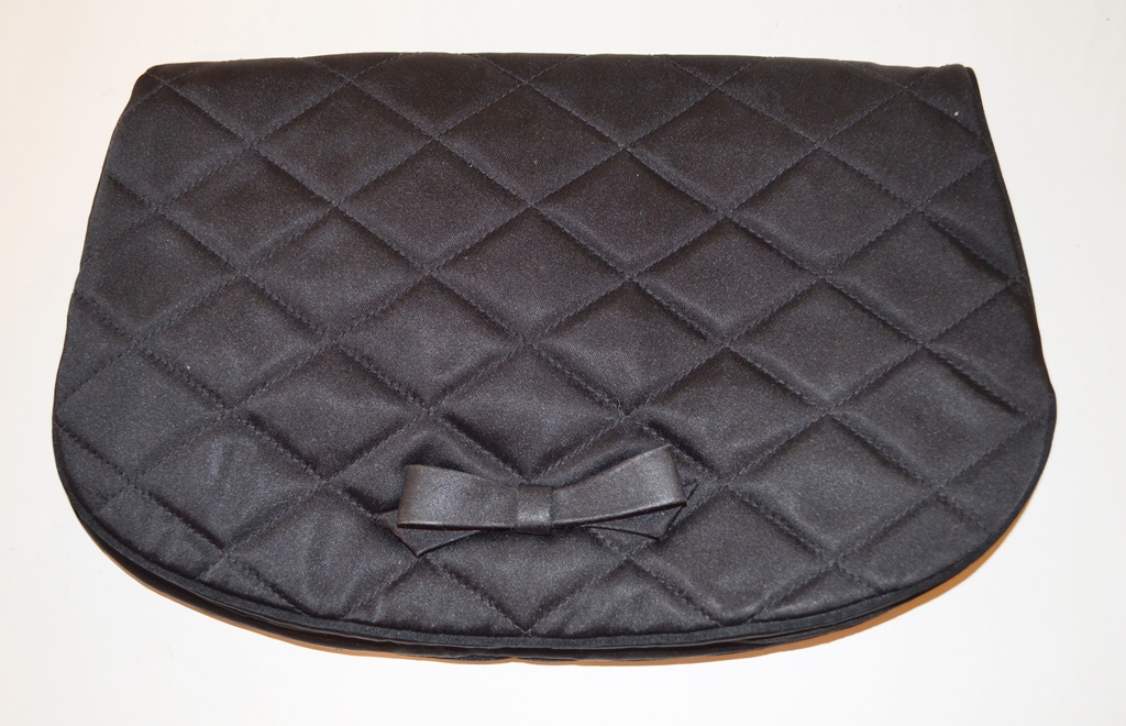 QUILTED SILK CLUTCH - MORRIS MOSKOWITZ